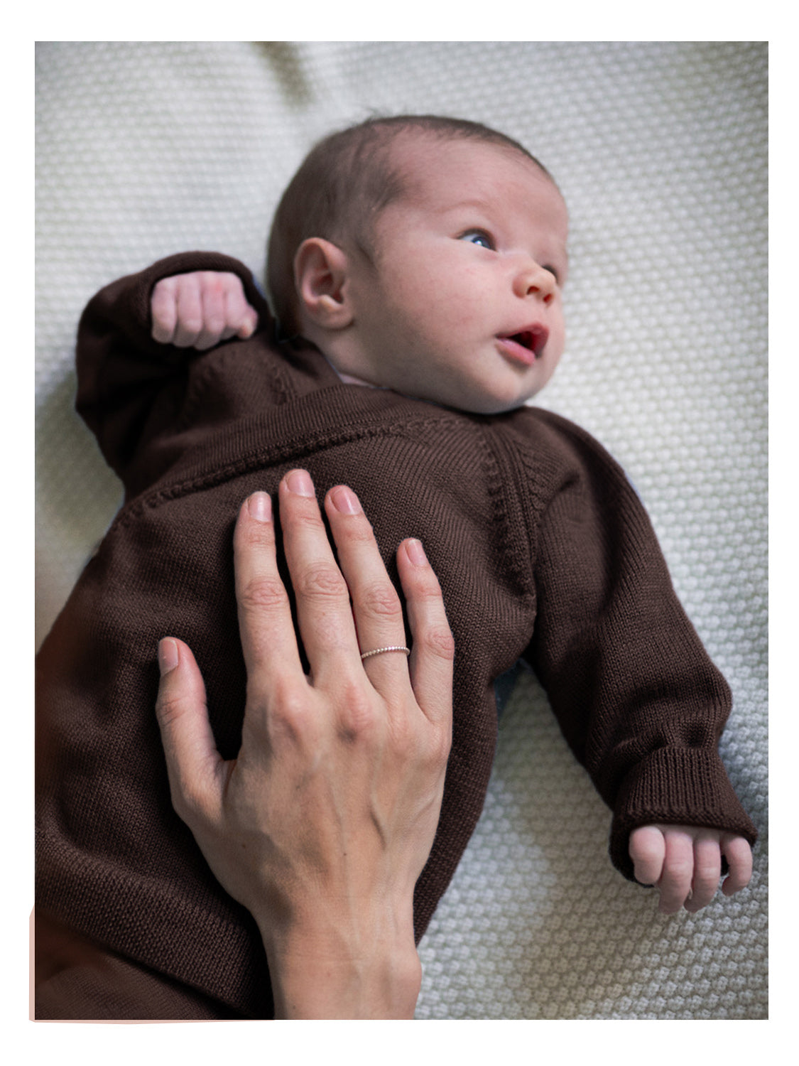 THE WOOLLY BABY JACKET - chocolate