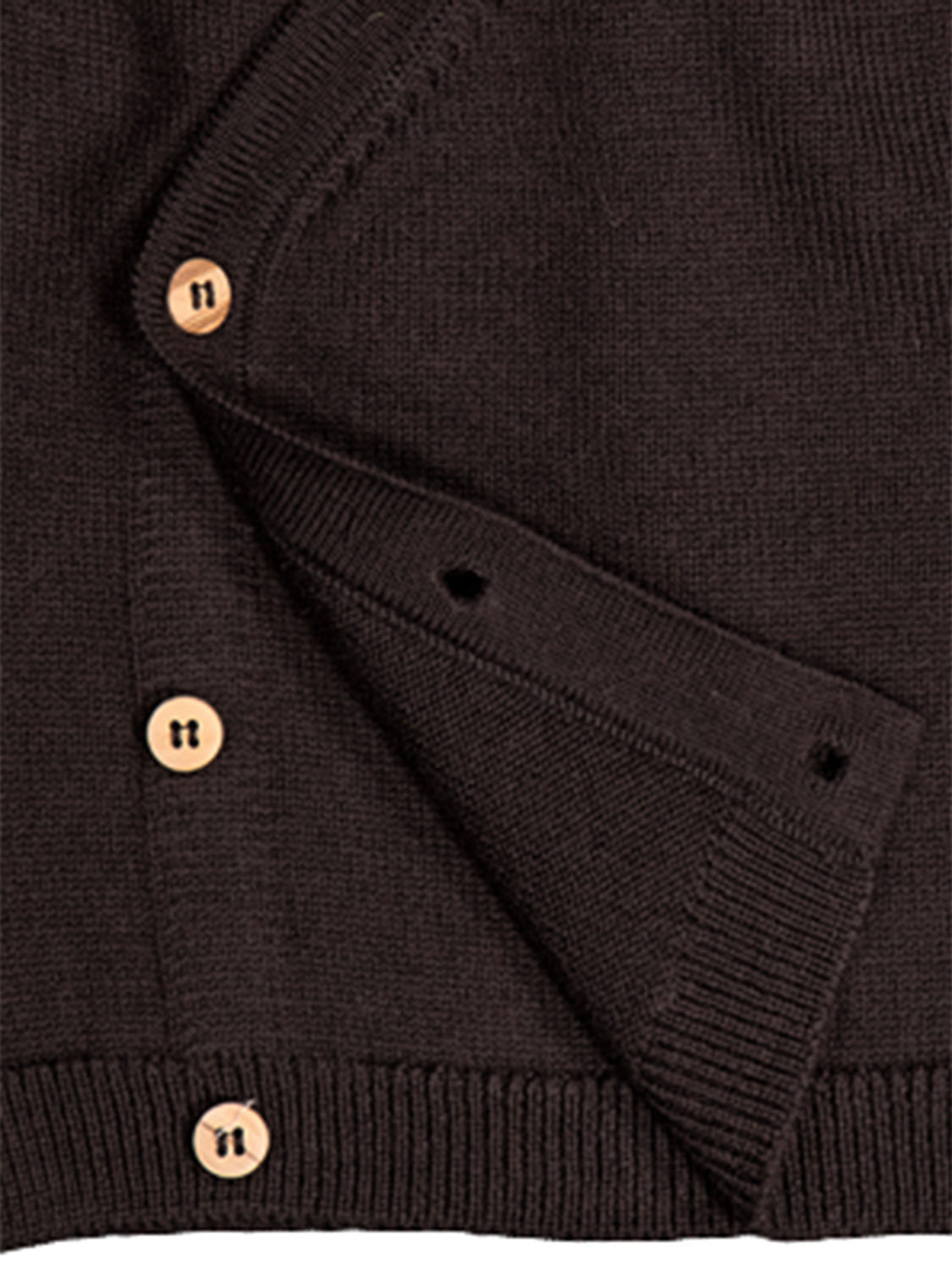 THE WOOLLY BABY JACKET - chocolate