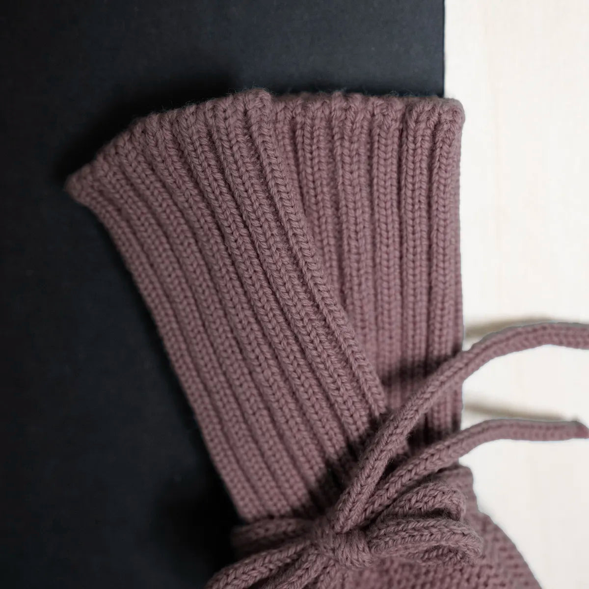 The Woolly Baby Bootie Mauve