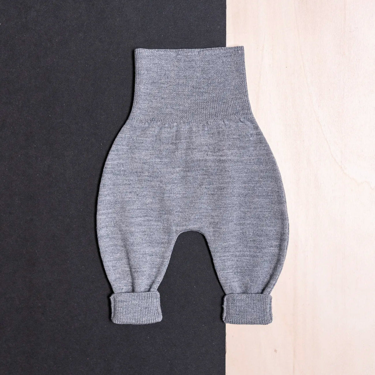 THE WOOLLY BABY PANTS - cloud grey