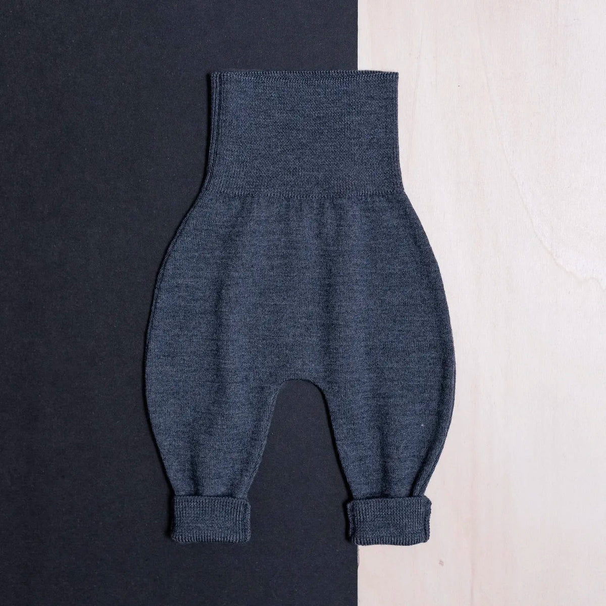THE WOOLLY BABY PANTS - graphite grey