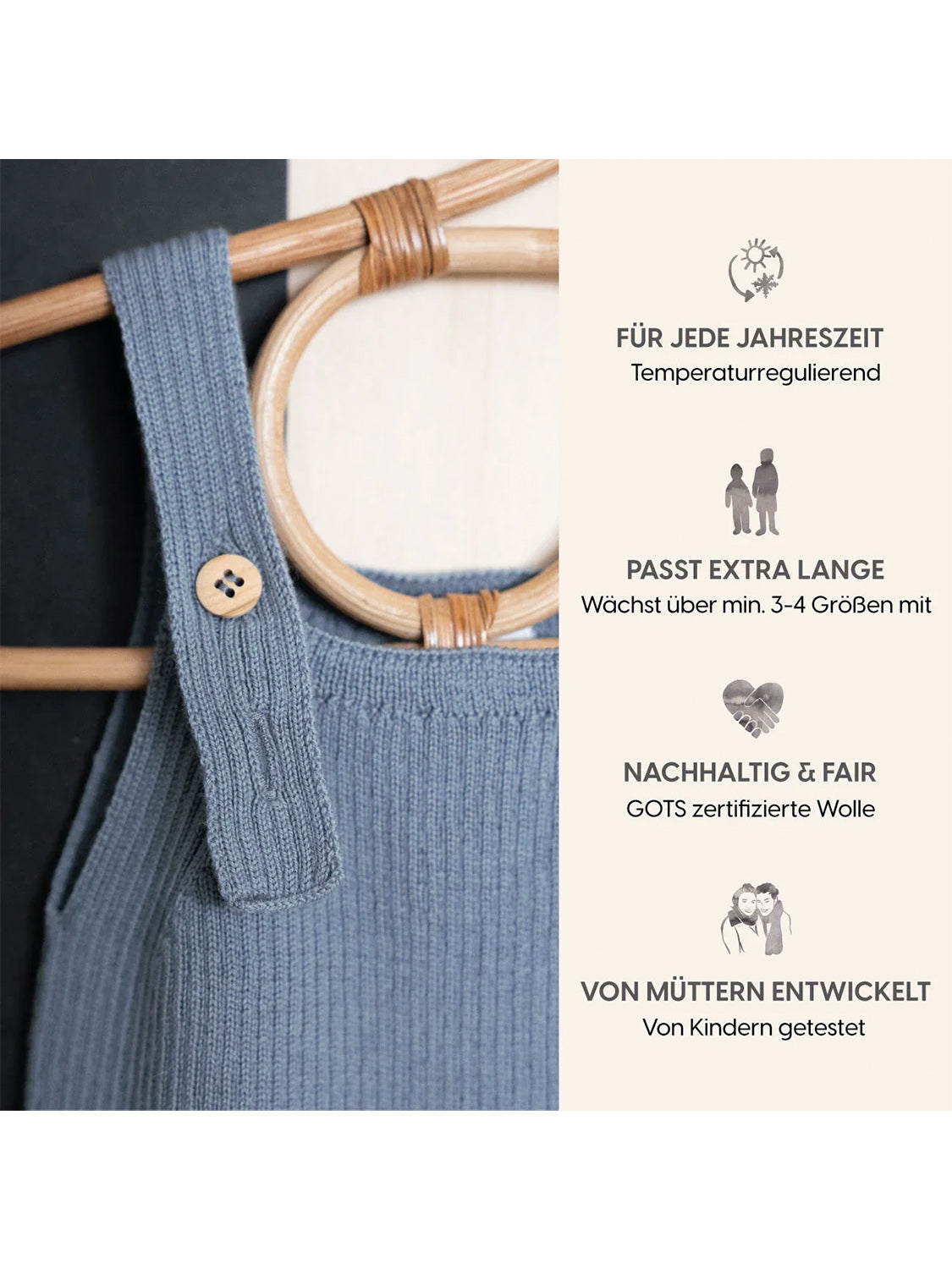 THE WOOLLY JUMPSUIT - blue